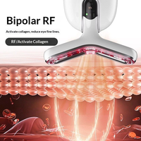 Masseur sans fil pour le visage et le cou 118g 3.7V Orange Mode Nettoyage Doux Lumière Apaisante Chaude Léger Compact Appareil de Soin de Voyage