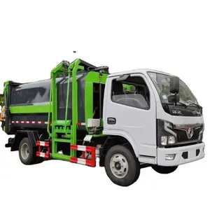 Caminhão compactor do carregador do lado do dongfeng