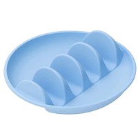 Supports à tacos en silicone Yuye, compatibles micro-ondes et lave-vaisselle, colorés, avec 4 emplacements pour coquilles, pour les dîners en famille et pour les enfants