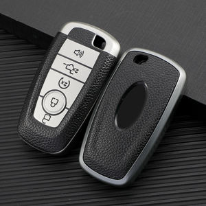 Funda de cuero con textura suave de TPU para llave de coche, carcasa para Ford F150 F250 F350 EXPLORER Mustang, llaveros, llavero, <span class=keywords><strong>bolsa</strong></span> directa de fábrica - Product Image 5