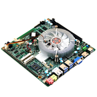 Cartes mères Mini ITX industrielles pour ordinateur de bureau avec chipset H81/B85, processeur I3/i5/i7, prise en charge de 2*Mini-PCIE
