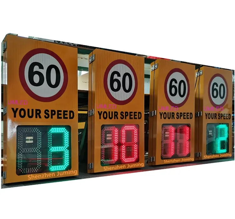 Solar Traffic Speed Limit Sign LED Digital Ihre Geschwindigkeit anzeige Radar Limit Display Panel