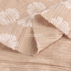 Großhandel niedrigen moq daisy muster doppel gaze organische 100% baumwolle musselin stoff für baby swaddle decke - Product Image 3