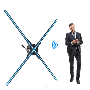 <span class=keywords><strong>Projecteur</strong></span> de ventilateur <span class=keywords><strong>holographique</strong></span> P65 65 cm pour <span class=keywords><strong>Halloween</strong></span>, 2000x1536 3D, luminosité 2200 nit, application multi-OS, affichages festifs intérieurs OEM - Product Image 1