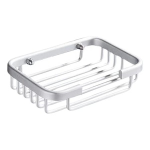 YOTO Space Aluminum <strong>Soap</strong> <strong>Holder</strong> with Drainage Square Design Punch-Free Wall-Mounted for Bathroom Laundry Cabinet Balcony - Product Image 5
