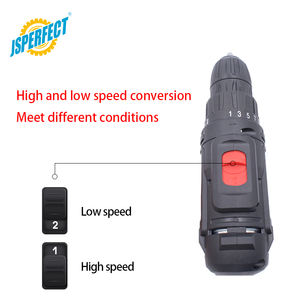 ชุดเครื่องมือ JSPERFECT รุ่น Boss <span class=keywords><strong>แบ</strong></span><span class=keywords><strong>ต</strong></span>เตอรี่ลิเธียมไอออน พร้อมสายไฟ  <span class=keywords><strong>แบ</strong></span>บไร้สาย  ไร้แปรงถ่าน  สำหรับเจาะไม้หรือเหล็ก, <span class=keywords><strong>สว่าน</strong></span>ไร้สาย มอเตอร์แบบแปรงถ่าน - Product Image 4