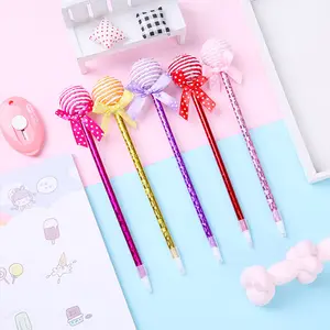 Mignon stylo à bille en plastique, style coréen et japonais, en forme de bonbons, en plastique, pour journal intime, stylo cadeau pour enfants, promo