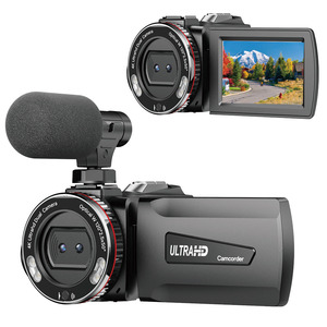 Caméra <span class=keywords><strong>vidéo</strong></span> professionnelle 4K, caméscope numérique capable de filmer en 6K, MicroSD, zoom 21X, stockage 512 Go pour la réalisation de films, le vlogging et la photographie - Product Image 5