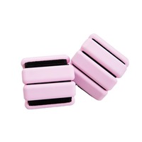 Poids de poignet et de cheville en silicone écologique et durable de 2 lb, personnalisables avec logo, réglables, pour femmes (bracelet de bras/jambe)
