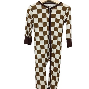 Vêtements pour enfants vente en gros de pyjamas personnalisés en bambou pour bébés ensembles de vêtements barboteuse vêtements pour bébés - Product Image 1