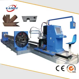 Metal fabrication CNC 360 robotic laser tube cutter/laser tube cutting machine for pipe tube h beam profile