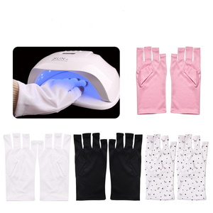Guantes de protección UV sin dedos para manicura, guantes anti-bronceado para lámpara UV LED, curado de gel, venta al por mayor - Product Image 1