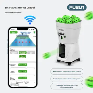 पुसुन पी-मिनीप्रो स्मार्ट पिकअप मशीन अल्ट्रा-लाइट ऐप + रिमोट कंट्रोल पोर्टेबल इनडोर अभ्यास बॉल फेंकने ट्रेनर - Product Image 2