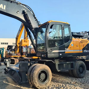Excavatrice hydraulique sur chenilles Hyundai 210w-9 de 12 tonnes en excellent état, avec moteur à engrenages inclus, composants principaux d'origine Corée, occasion - Product Image 1