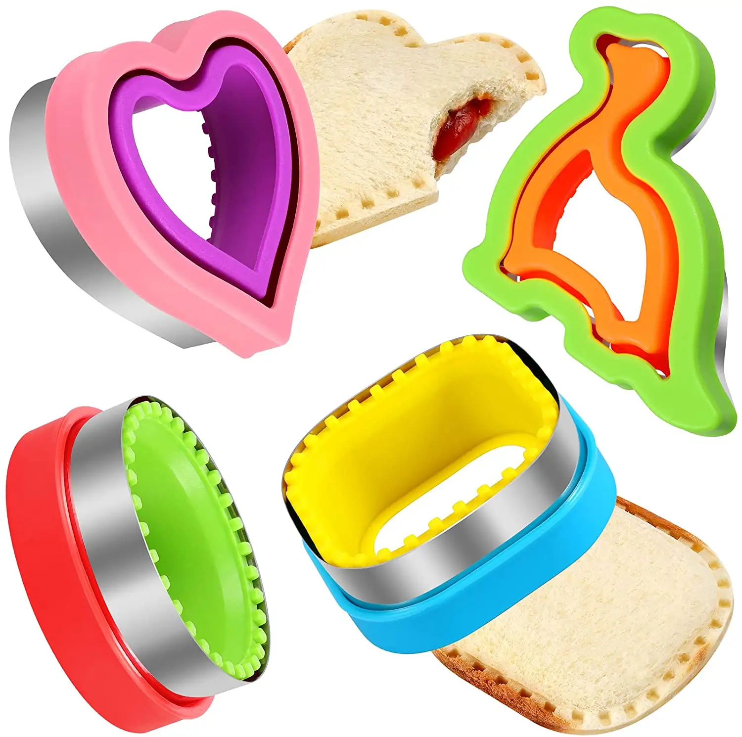 2022 New Holiday Cookie Cutters Sandwich Cutters for kids Animal Cartoon cutter cake decorating set