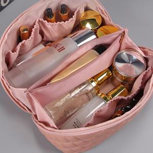 Trousse de Toilette de Voyage de Luxe en Cuir PU Grande Capacité pour Femmes et Filles, Étanche, pour Maquillage et Cosmétiques - Product Image 3