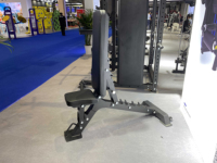 Banc de musculation réglable de haute qualité pour usage commercial, pliable, en acier, avec logo personnalisé