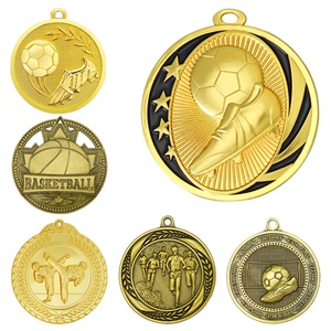 Médailles sportives personnalisées modernes/antiques pour le karaté, le taekwondo, le football, le marathon - Récompense en métal avec design vierge - Product Image 4