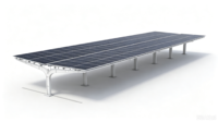 Système de carport solaire économique en acier profilé HBGenix, durée de vie de 20 à 25 ans, surface anodisée, résistance au vent de 60 m/s