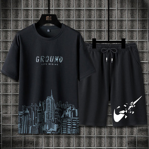 <span class=keywords><strong>Ensemble</strong></span> de survêtement pour homme à séchage rapide d'été, ensembles de survêtement décontractés respirants à manches courtes, t-<span class=keywords><strong>shirt</strong></span> de sport imprimé en 3D + <span class=keywords><strong>short</strong></span>, <span class=keywords><strong>ensemble</strong></span> de <span class=keywords><strong>basket</strong></span>-ball - Product Image 5