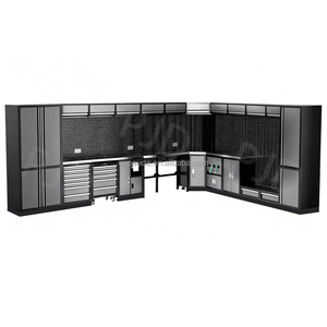 Kombine Takım Dolabı Atölye Profesyonel Garaj Depolama Tezgahı Çelik Metal Çin Ağır Hizmet Tipi Çalışma İstasyonu Tezgah Depolama - Product Image 6