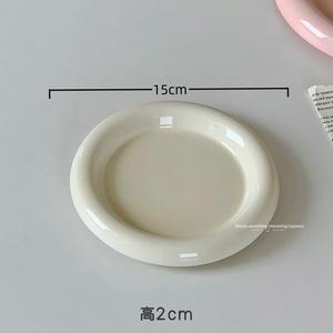 مستدير-أواني طعام غربية ذات حواف سميكة-أدوات مائدة مبتكرة من الستيك-أواني المطبخ الرئيسية - Product Image 2