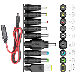 18AWG SAE Connector to SAE Power Socket Sidewall Port and DC Power Socket Extension <b>Cable</b> for Solar Panel - Product Image 2