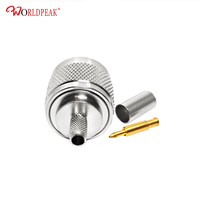 Connecteur coaxial à sertir RF 50Ohm d'usine N connecteurs électriques mâles pour câble coaxial RG58/LMR200/LMR195