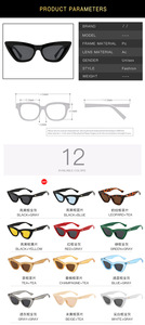 Lunettes de soleil à la mode pour femmes, monture œil de chat, couleur gelée, verres de plage, prix de gros, haute qualité, <span class=keywords><strong>400</strong></span> - Product Image 6