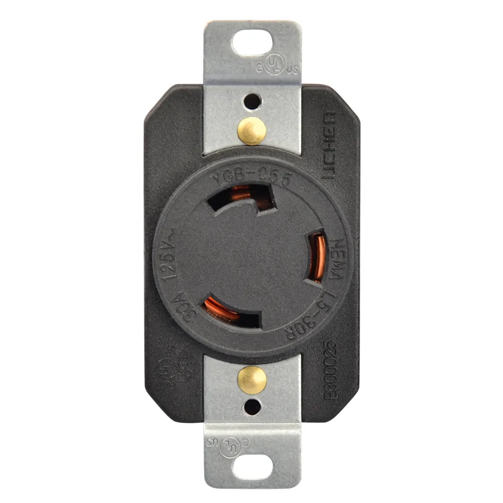 L5-30R NEMA Flush Gắn Khóa Ổ Cắm, Twist Lock Socket/Outlet Cho Máy Phát Điện, 30 Amp 125/250V