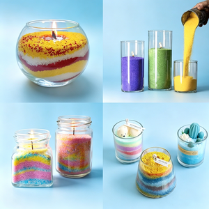 Cera de arena de palma perfumada, reutilizable, a base de plantas, en gránulos, para hacer velas, en tarro de vidrio, a granel, <span class=keywords><strong>barata</strong></span> - Product Image 6
