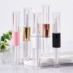 Tubo Transparente Reciclable de Plástico Grueso de 6ml*2 con Doble Cabeza para Brillo Labial y Aceite, con Tapa de Rosca, Personalizado, Bonito y Lindo - Product Image 1