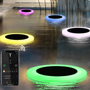 7cm de diámetro IP68 nominal 7W impermeable 13 colores <span class=keywords><strong>luces</strong></span> de piscina <span class=keywords><strong>flotantes</strong></span> Led <span class=keywords><strong>luces</strong></span> solares subacuáticas Control de aplicación al aire libre - Product Image 1