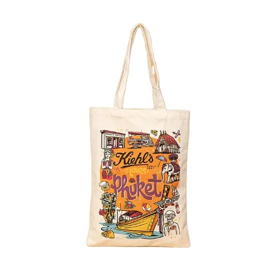 Shopping Bag Cotton Super Strong Long Handle Natural Color 5.5 Oz 100% Cotton Reusable Canvas Grocery Tote Shopping Bags