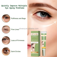 OTVENA Crème Contour des Yeux Raffermissante et Revitalisante aux Peptides, Anti-Plis, Base de Maquillage pour Tous Types de Peau, pour Femmes, Vente en Gros
