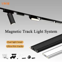 Projecteur LED sur rail magnétique moderne série UT-Pro, éclairage sur rail intelligent Tuya Zigbee, intensité variable, ultra-mince, double tension