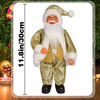 Handgefertigte 12-Zoll Niedliche Kreative Feiertagsdekoration Realistische Stoff-Weihnachtsornamente