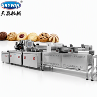 Machine industrielle automatique pour la fabrication de biscuits au beurre en forme de moulin à vent, machine à biscuits, déposeuse de biscuits