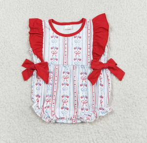 Conjunto de Ropa para Bebé Niña con Lazos de Bandera del 4 de Julio, Ropa para Hermanos, Envío Inmediato - Product Image 2