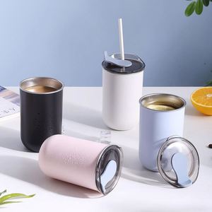 Venta al por Mayor de Termos de Acero Inoxidable 304 de 300 ml, Tazas de Café Metálicas con Logotipo Personalizado, Tazas con Tapa y Termos para Agua - Product Image 4