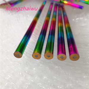 Inde meilleure vente papeterie en gros pour fille dans les fournitures scolaires arc-en-ciel <span class=keywords><strong>Laser</strong></span> conception mignon <span class=keywords><strong>crayon</strong></span> 2b 12 pièces/sac crayons en bois - Product Image 3