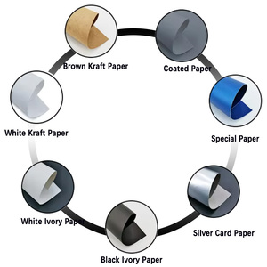 Boîte à bijoux <span class=keywords><strong>en</strong></span> papier rose de qualité supérieure avec couvercle rabattable, emballage cadeau personnalisable doublé de velours pour colliers et bagues - Product Image 5