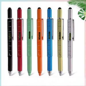 6-in-1 <b>Multi</b>-Functional Heavy Metal Ballpoint <b>Pen</b> with Universal for for Home Use Gift Giving Custom PS-20250902-4 1.0mm Tip - Product Image 5