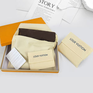 Luxus Fabrik benutzer definierte Logo gedruckt Bio-Leinwand Kleidung Beutel Kleidungs stück Verpackung Klappe Twill Baumwolle Handtasche Staub Umschlag Tasche - Product Image 4