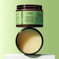 Pommade Fortifiante Menthe & Romarin Marque Blanche – Traitements Capillaires et du Cuir Chevelu Transformables en Huile, Nourrit, Adoucit et Apporte de la Brillance – Baume Capillaire
