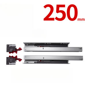 รางเลื่อนซ่อน <span class=keywords><strong>Hafele</strong></span> 16 มม. แบบเต็มระยะ รับน้ำหนักได้ 30 กก. พร้อมระบบปิดแบบนุ่มนวล - Product Image 1