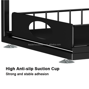 Organizzatore Estraibile a Due Livelli in Metallo per Sotto Lavello, Scaffale Multifunzione Regolabile in Altezza per Armadio - Product Image 6