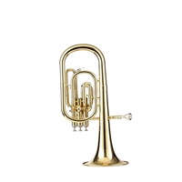 Factory Price Gold Lacquer Eb Key Brass Alto Horn With Case