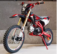 Nouvelle moto cross 125 cm³ monocylindre 4 temps refroidie par air haute performance avec suspension et freins à double disque avant 17 et arrière 14 pouces