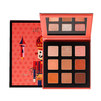 Doitbest — Palette d'ombre à paupières, ensemble de maquillage, 9 couleurs, Blush, finition métallique, poudre multi-scintillante, privée